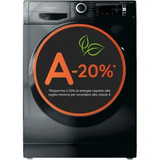 Lavatrice a carica frontale Hotpoint Ariston NBT 108 BLACK