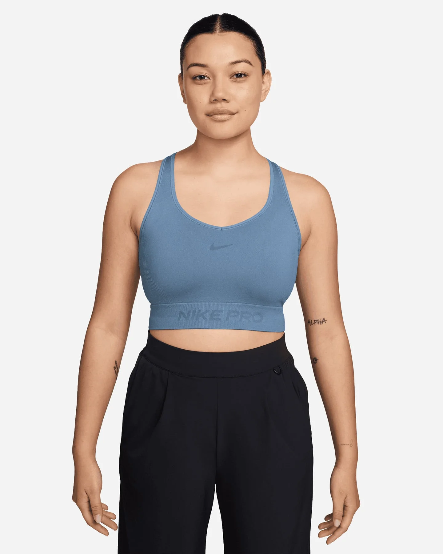 Nike Pro Crop Logo W - Canotta Training - Donna