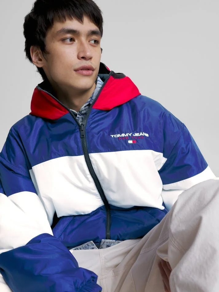 Tommy Hilfiger Giubbotto Uomo Reversibile Cappuccio - vista 4
