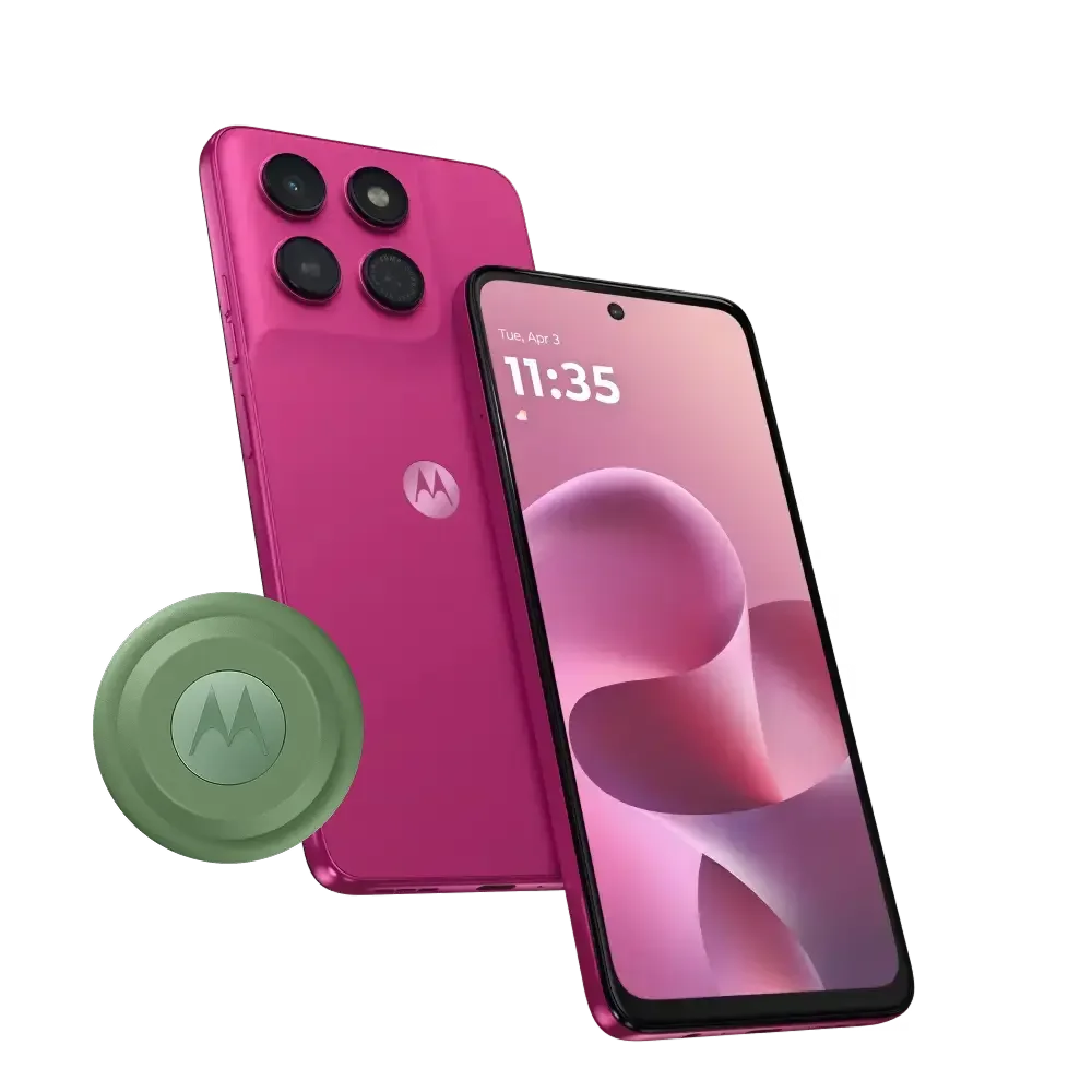 Lenovo moto g47 - PANTONE Fuchsia Red - vista 2