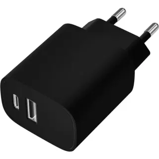 Caricatore da muro doppio USB-C Leotec PD/USB 2.0 20W