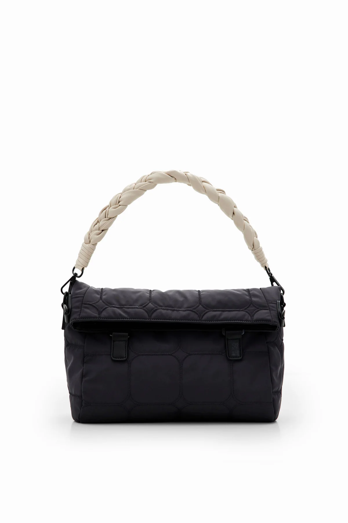 Desigual Borsa a Tracolla Donna Dettagli a Contrasto