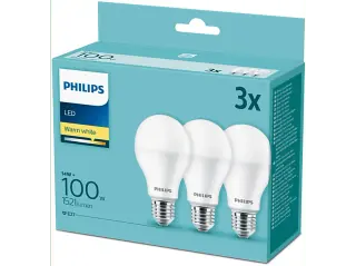 Lampadina LED Philips 3xGoccia 100W Luce Calda