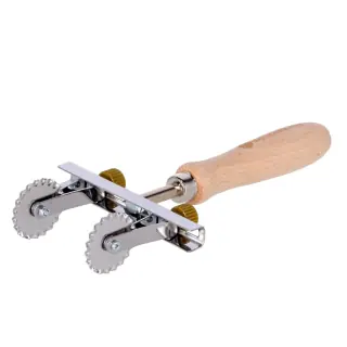 Tagliapasta Regolabile con 2 Rotelle Dentate