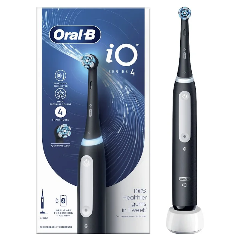 Oral-B iO 4 Spazzolino Elettrico Ricaricabile Nero