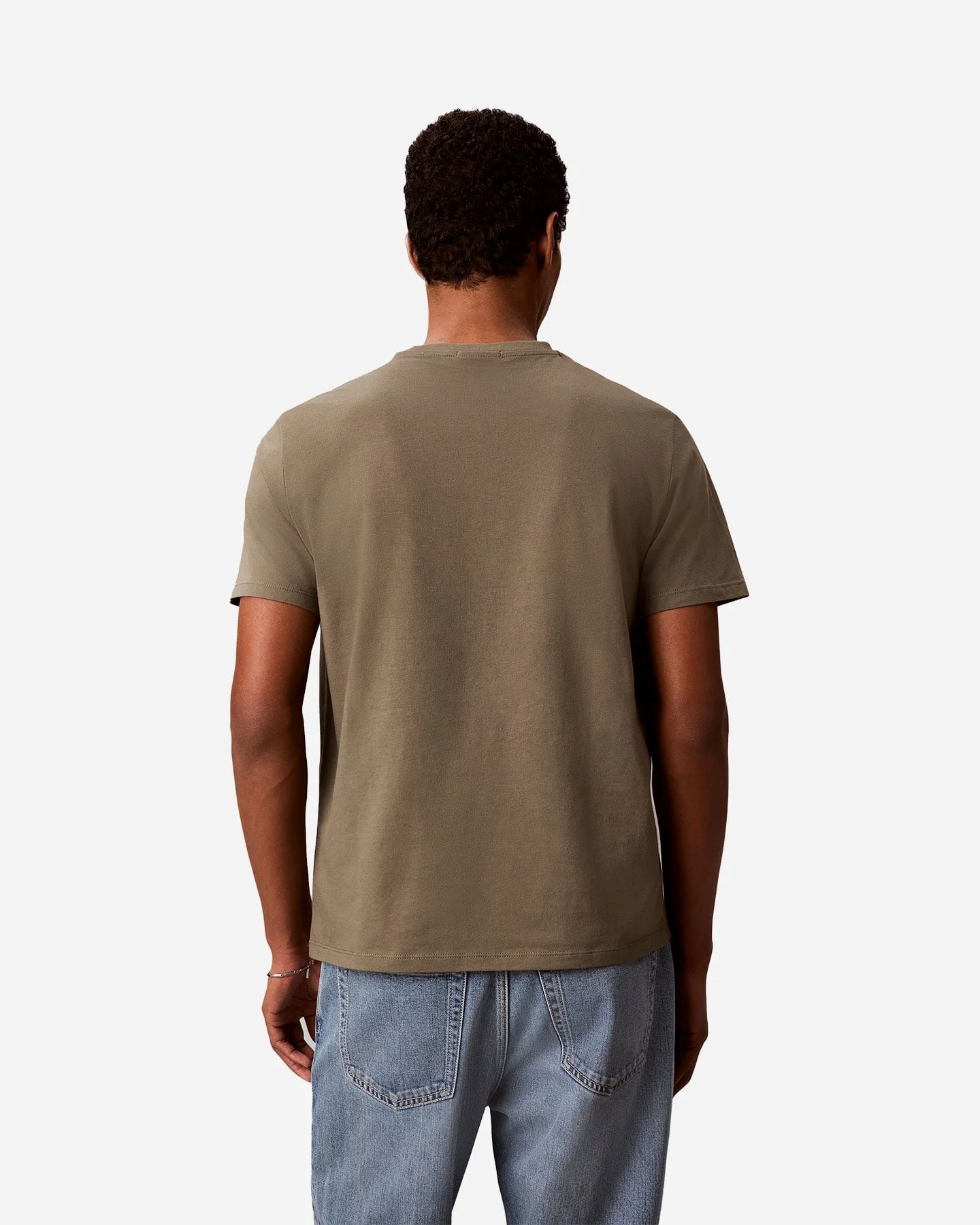 Calvin Klein T-Shirt Maniche Corte Uomo con Logo - vista 4