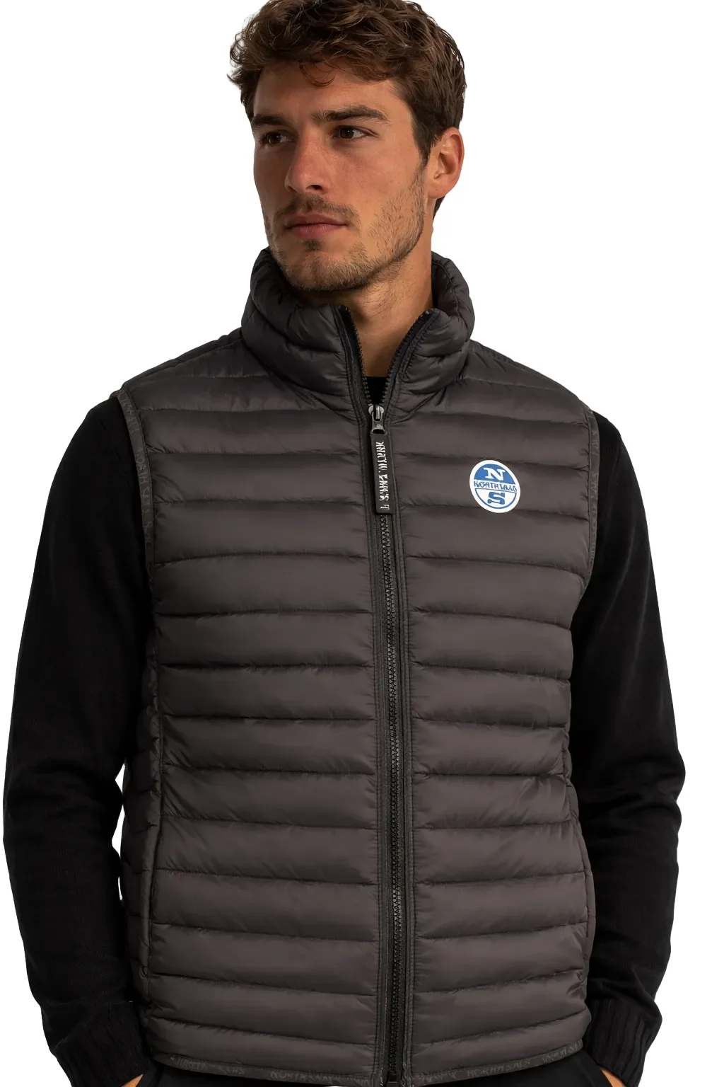 Giubbotto Uomo Nero con Logo North Sails