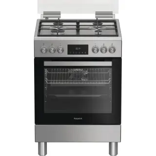 Cucina a gas con forno elettrico Hotpoint Ariston H6G5LMX