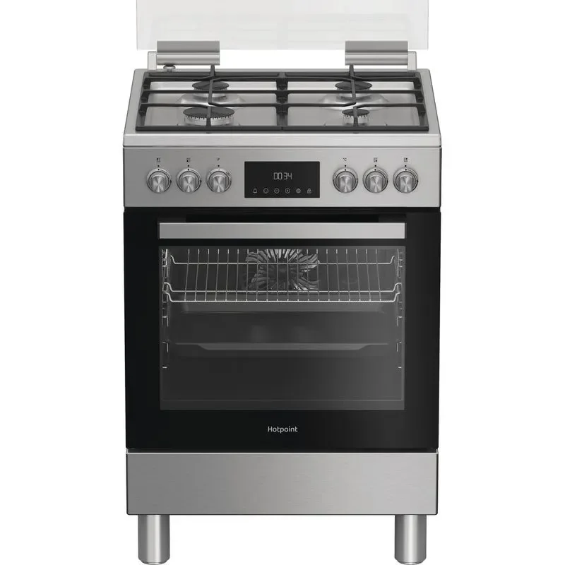 Cucina a gas con forno elettrico Hotpoint Ariston H6G5LMX