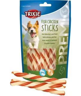 Snack per Cani Trixie Bastoncini di Pollo e Pesce