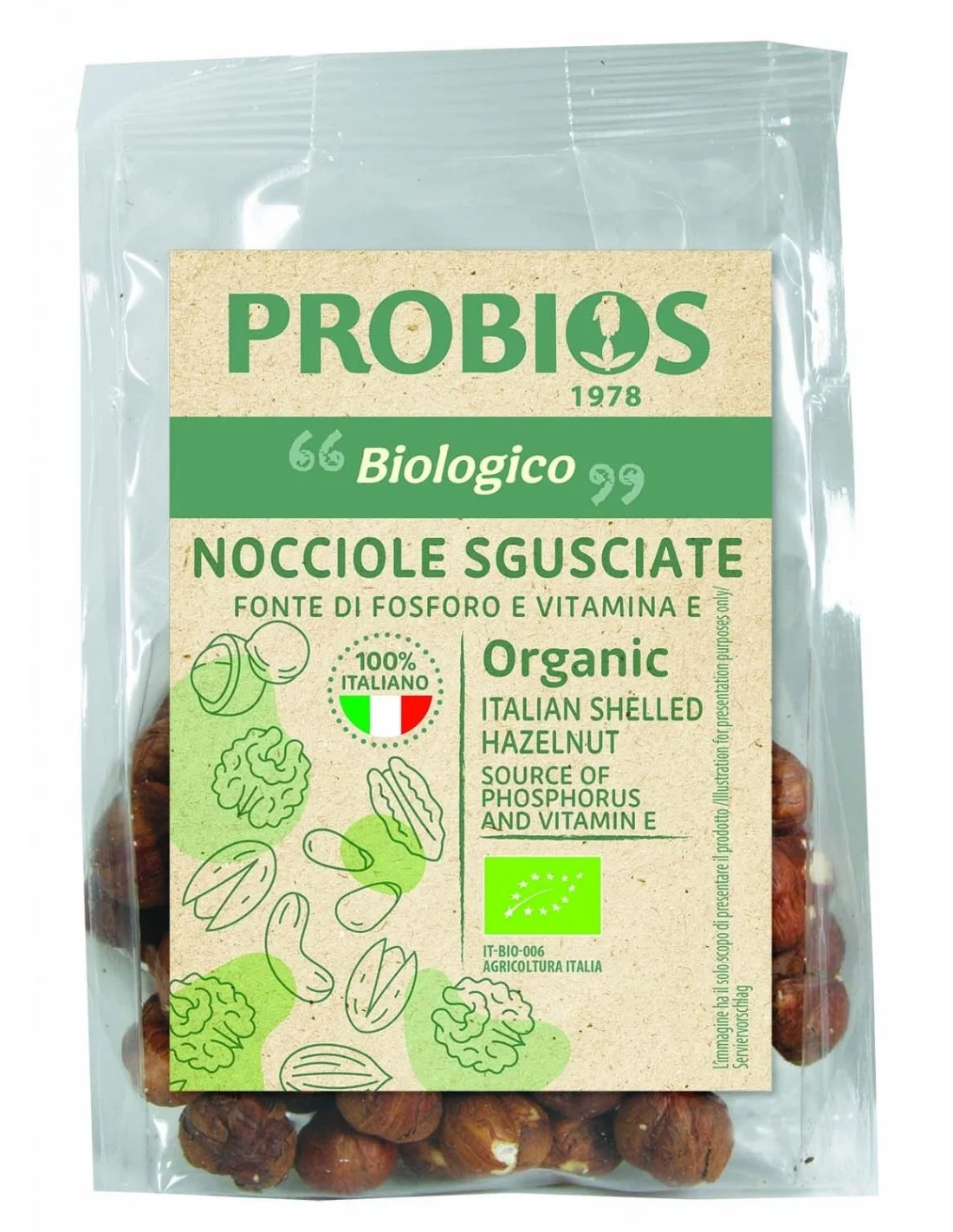 Nocciole italiane sgusciate Probios
