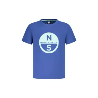 North Sails T-Shirt Maniche Corte Unisex Blu Stampa Logo
