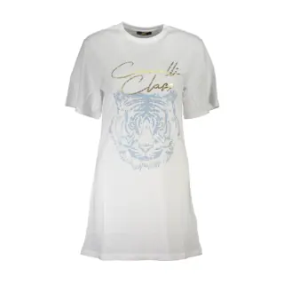Cavalli Class T-Shirt Maniche Corte Donna con Stampa Logo