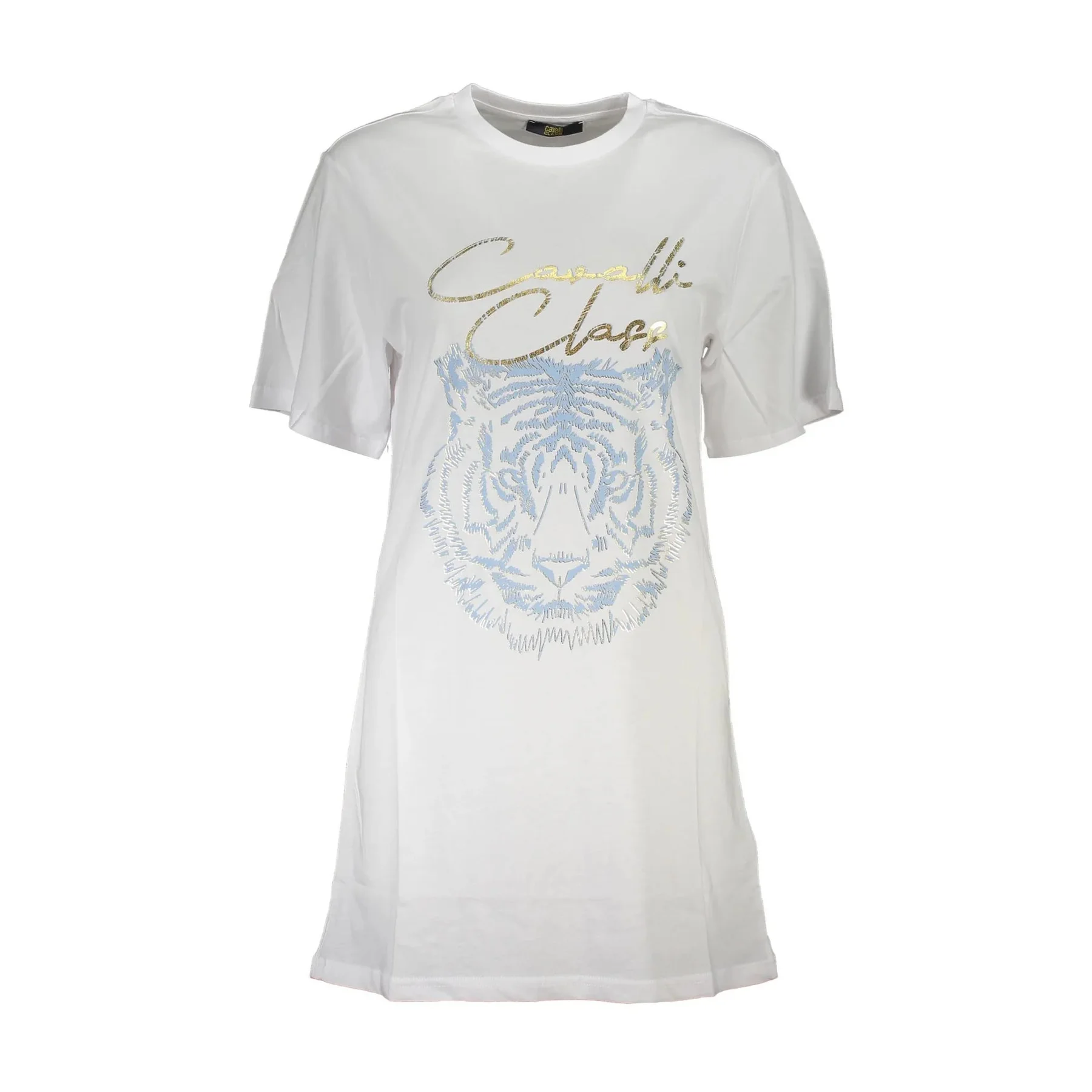 Cavalli Class T-Shirt Maniche Corte Donna con Stampa Logo