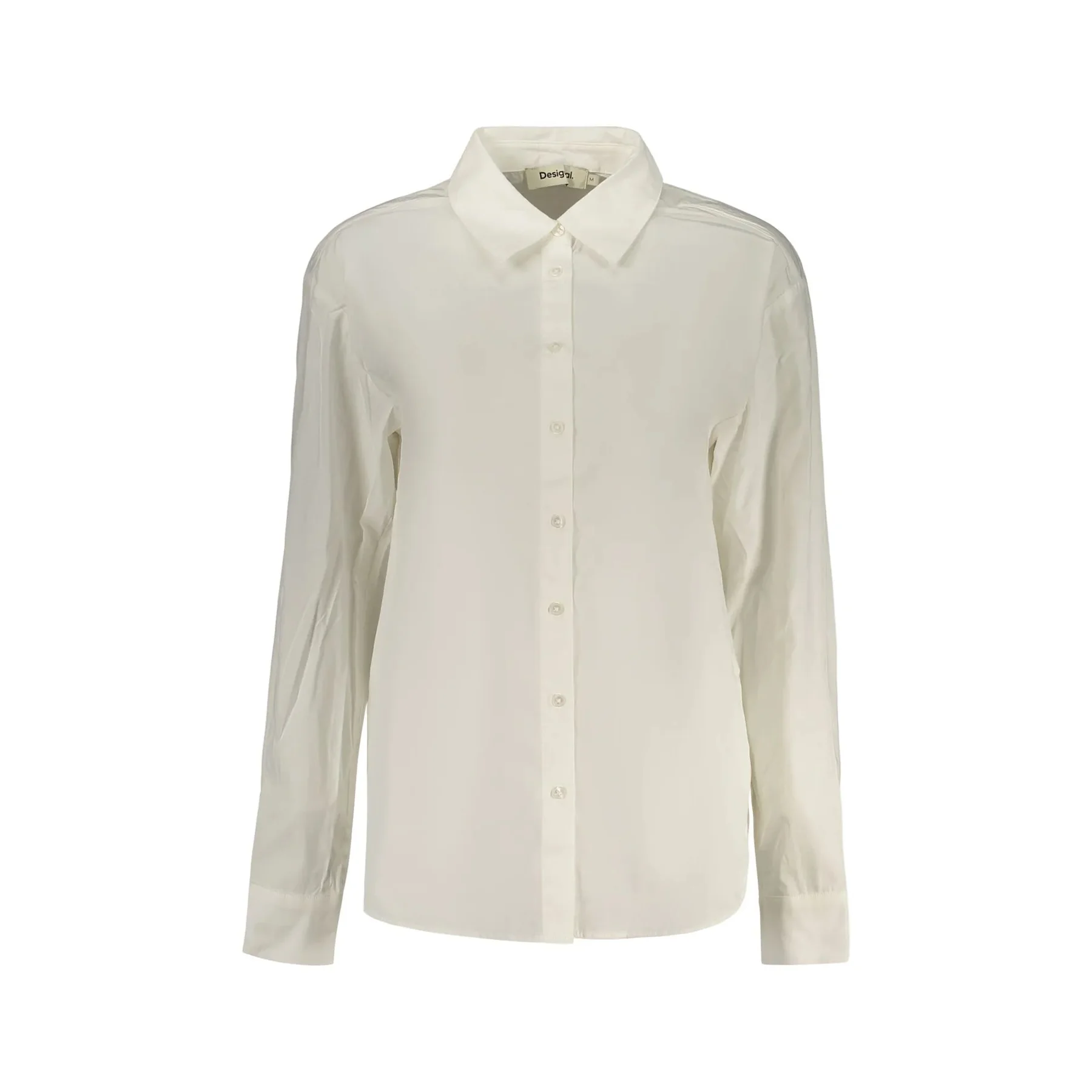 Desigual Camicia Maniche Lunghe Donna Ricamo Logo