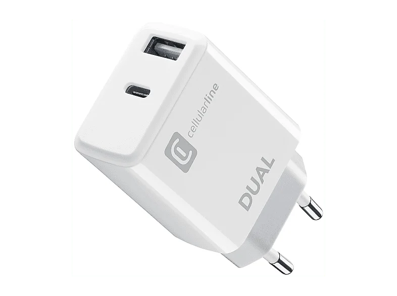 Cellularline Dual Charger ACHIPHUSB2PD20WW