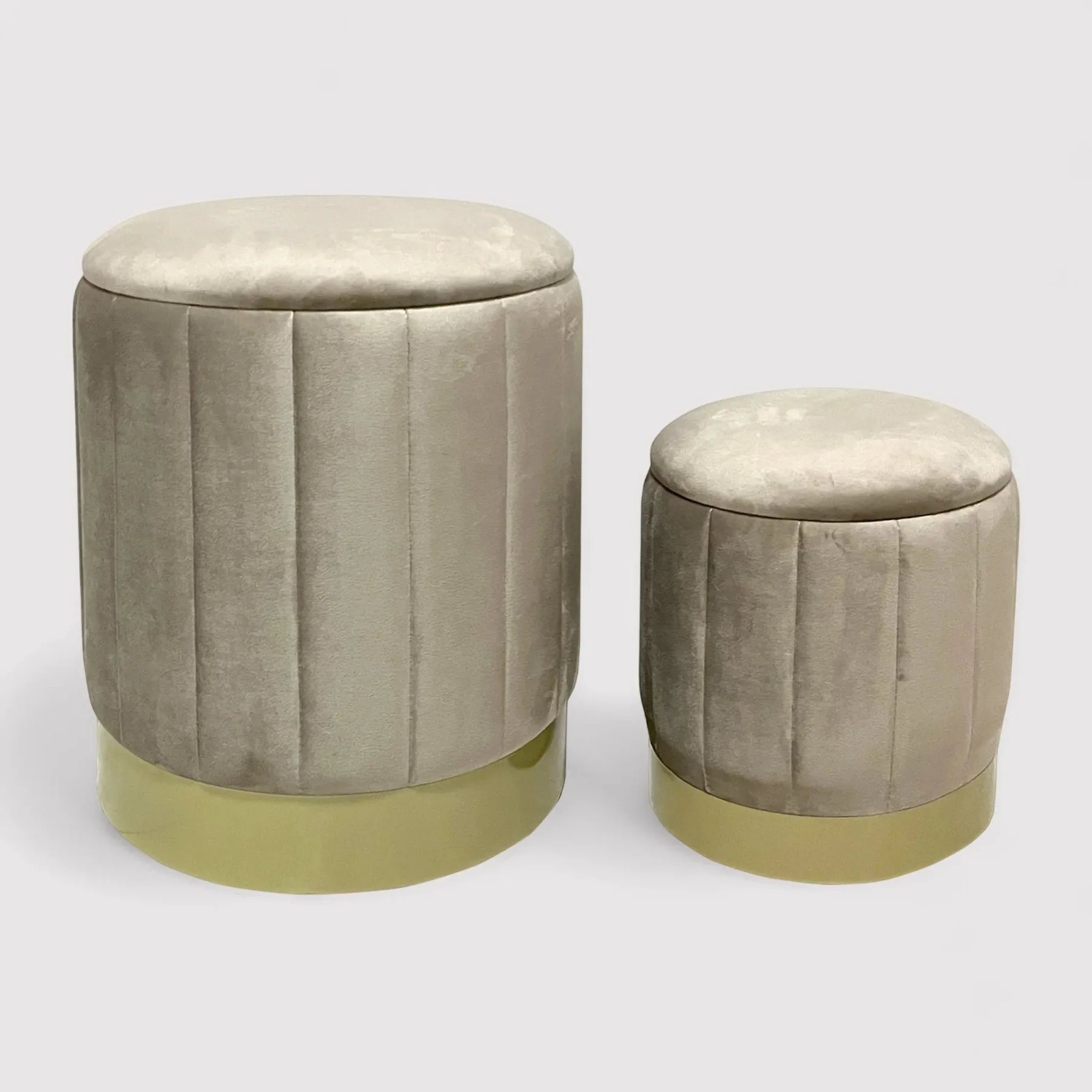 Set di 2 Pouf Contenitori Entelea