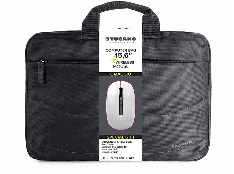 Borsa Notebook Tucano Bundle Bag con Mouse Wireless
