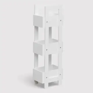Papalot - Scaffale da terra alto e stretto per bagno o cucina