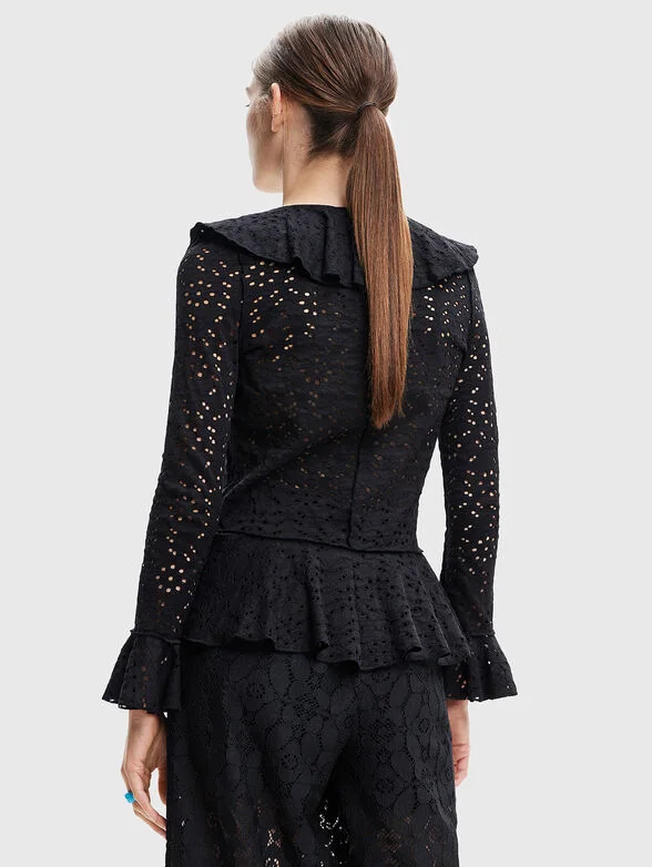 Desigual Camicia Maniche Lunghe Donna Dettagli a Contrasto - vista 5