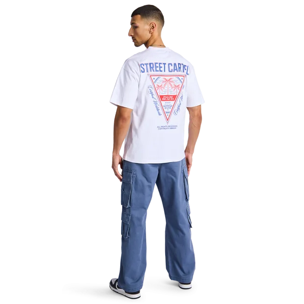 Street Cartel Resort Uomo - T-shirt in Jersey di Cotone