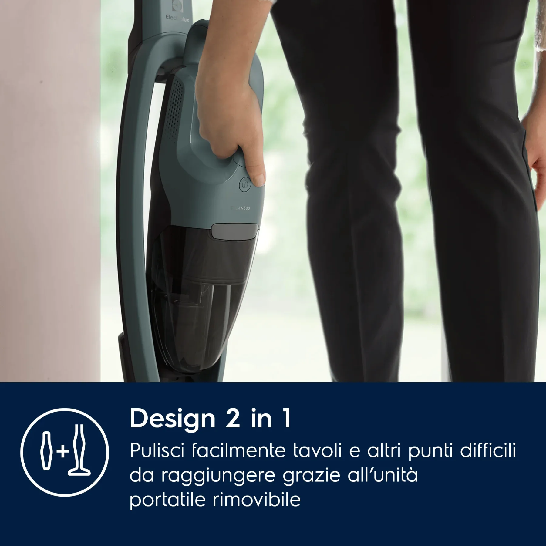 Electrolux Scopa senza filo Serie 500 Verde oceano - vista 5