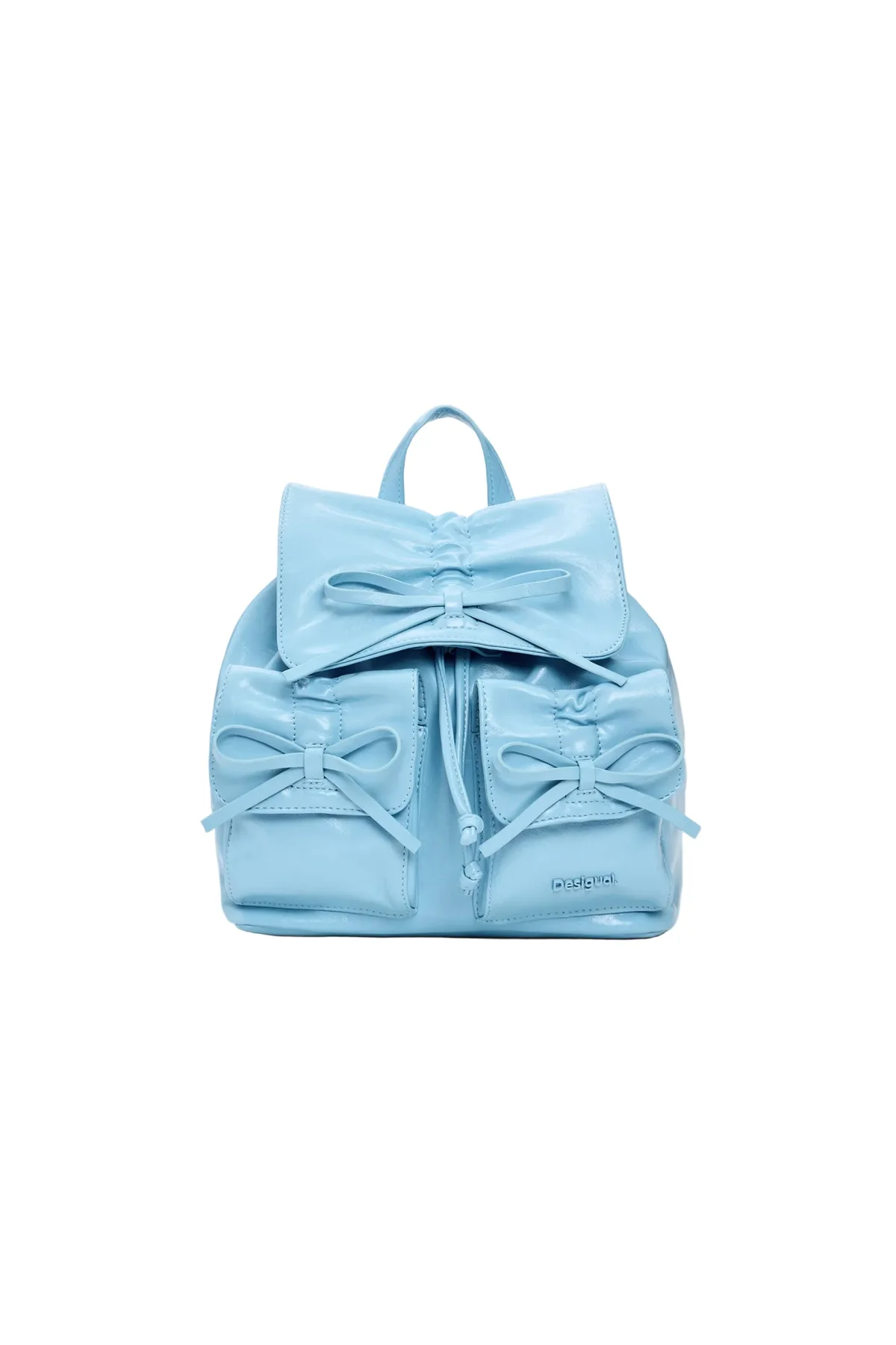 Desigual Zaino Donna Azzurro Logo