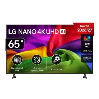 LG NANO 4K UHD AI 65'' Serie NU80