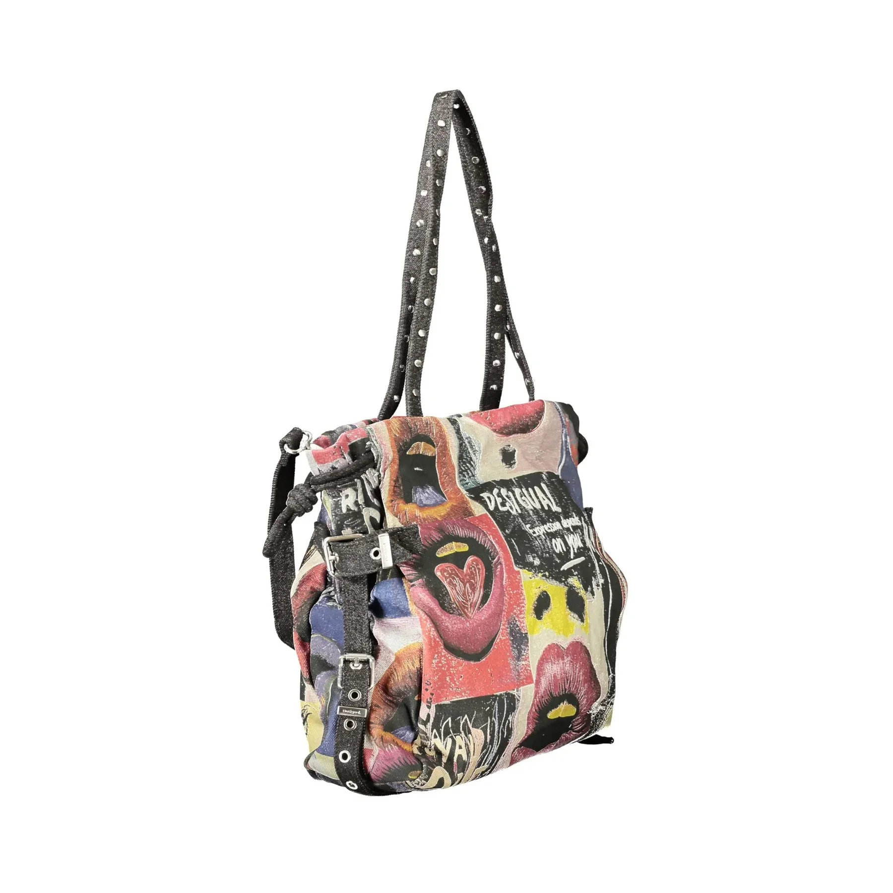 Desigual Borsa a Spalla Donna Stampa Logo - vista 3