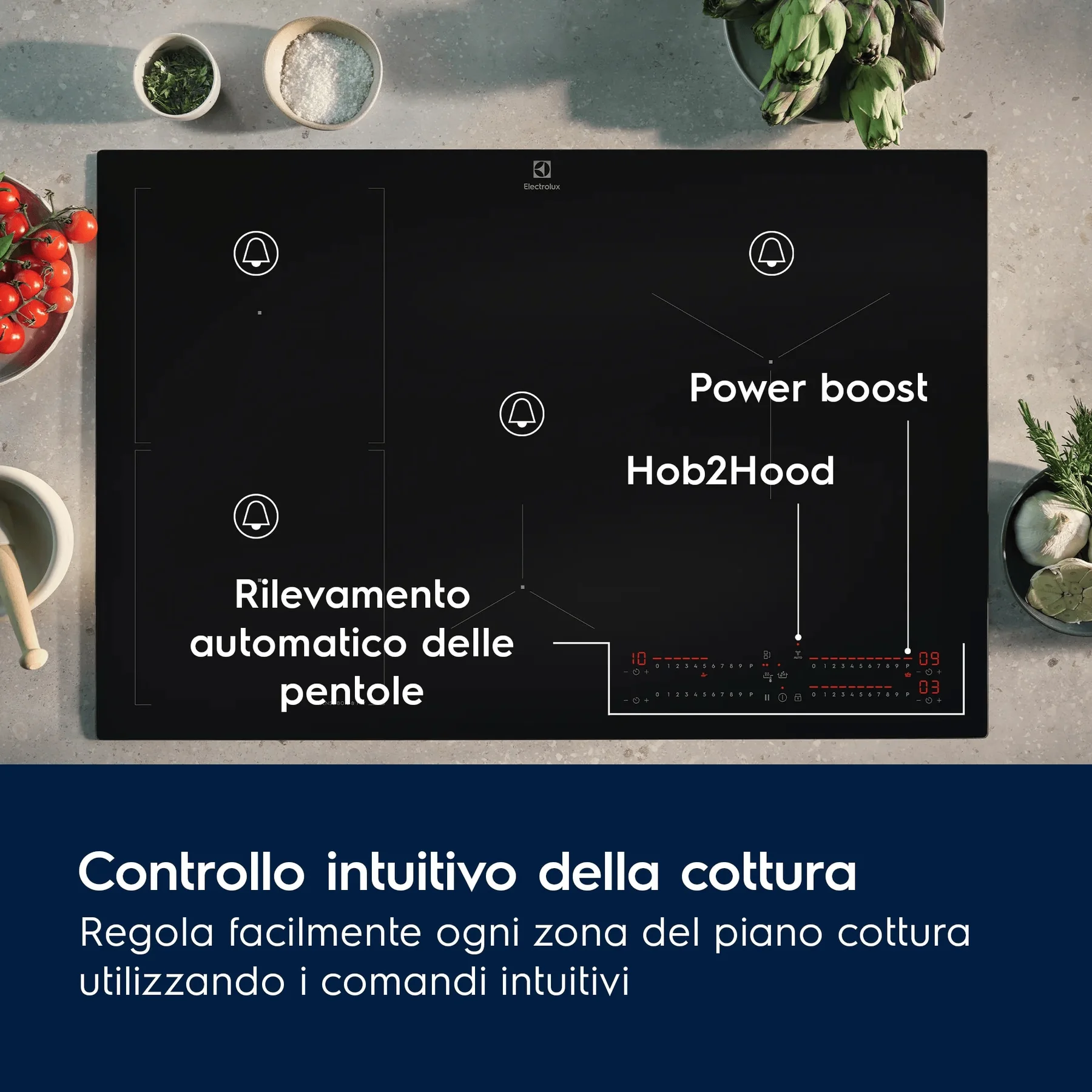 Electrolux Piano cottura ad induzione Serie 700 SenseBoil® 60cm Y62IS453 - vista 6