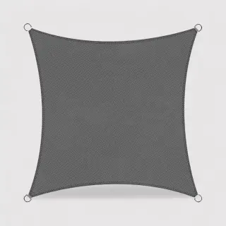 Cobea - Tenda da sole quadrata 3x3 mt grigia per giardino
