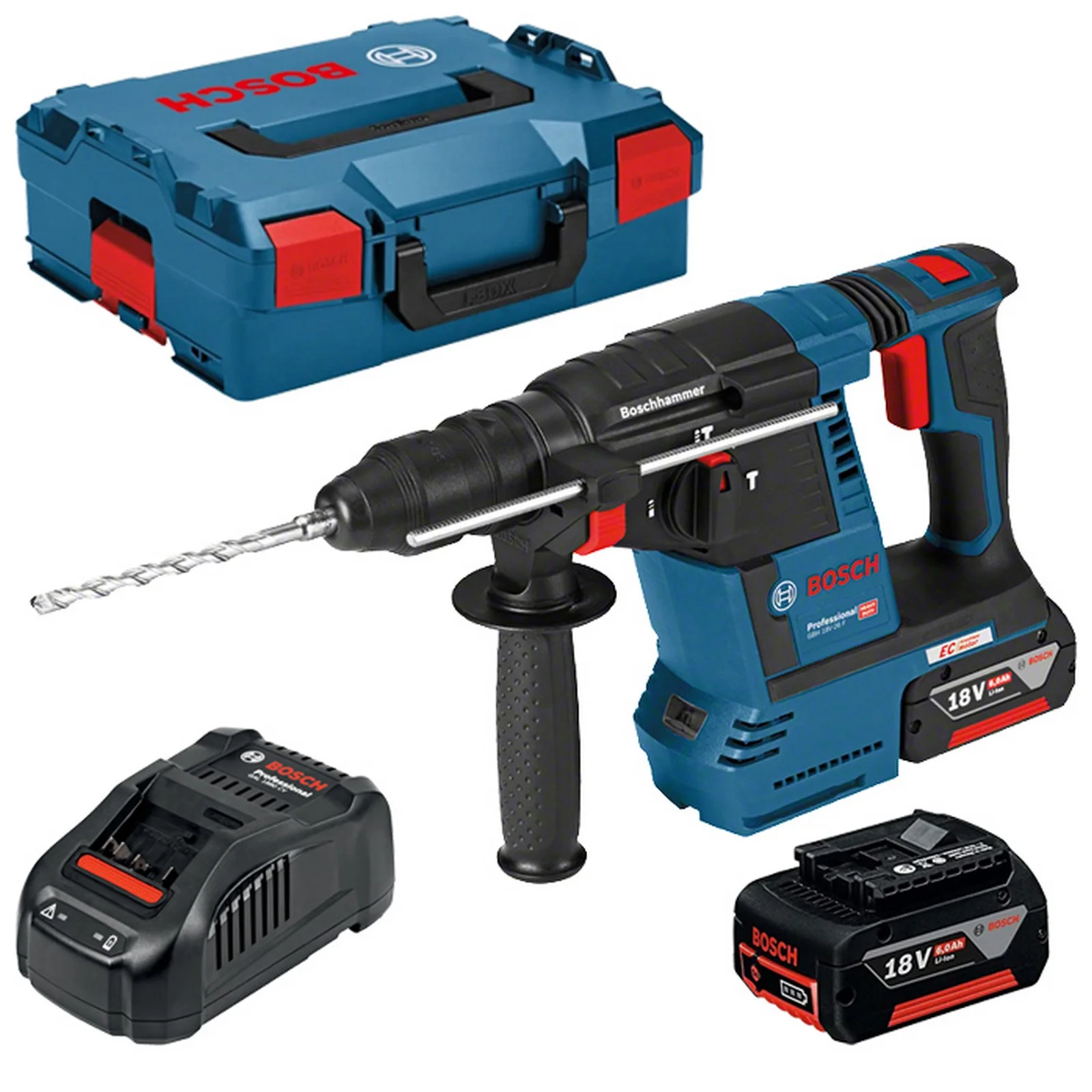Bosch B 18v Martello Perfor. 2batt.6ah GBH18V-26F