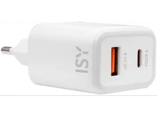 Caricabatteria ISY ITC-0008 con 2 porte da 20W