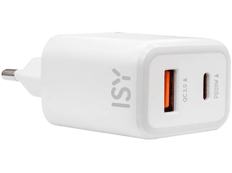 Caricabatteria ISY ITC-0008 con 2 porte da 20W