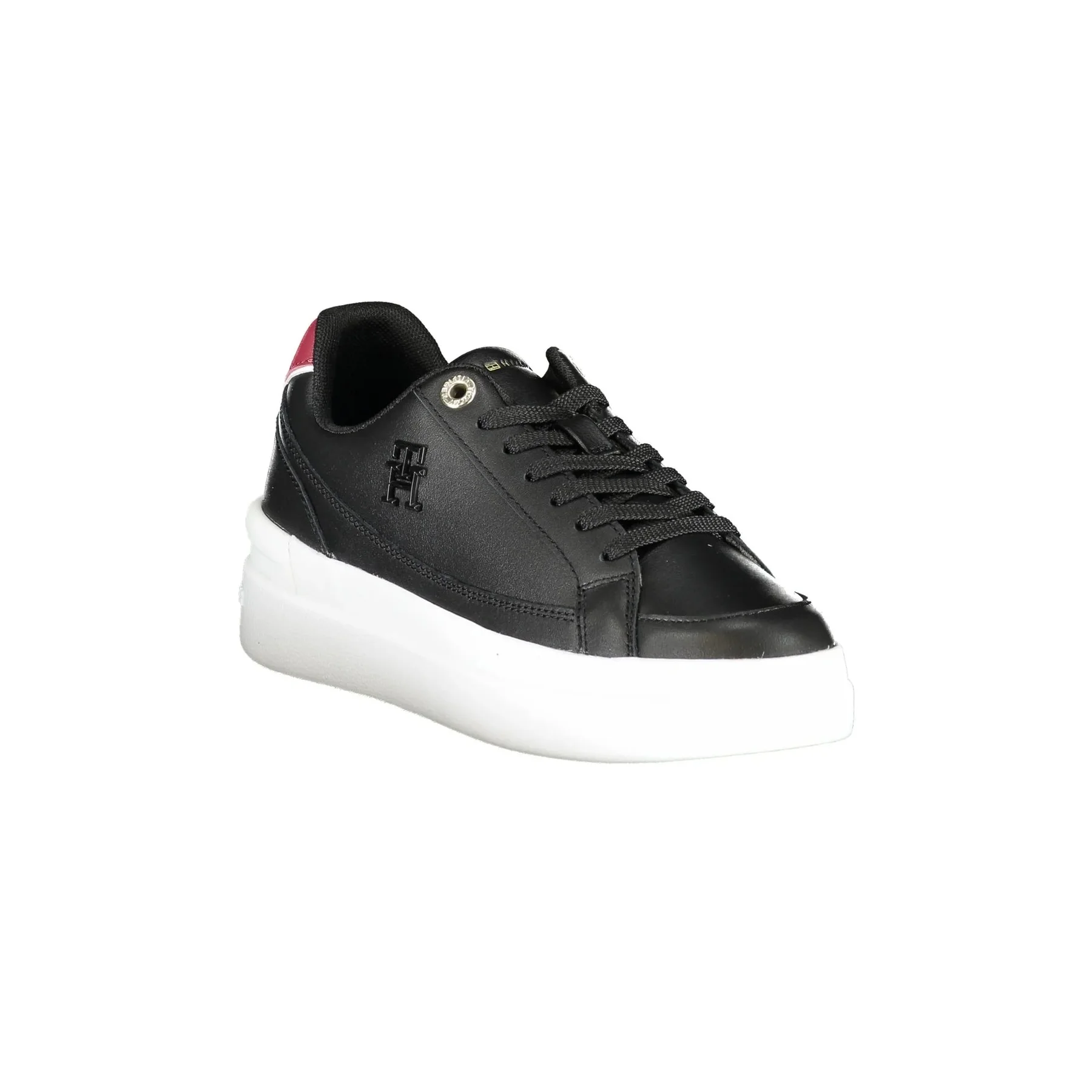 TOMMY HILFIGER Scarpe Sportive Donna Nere con Applicazione Logo - vista 2