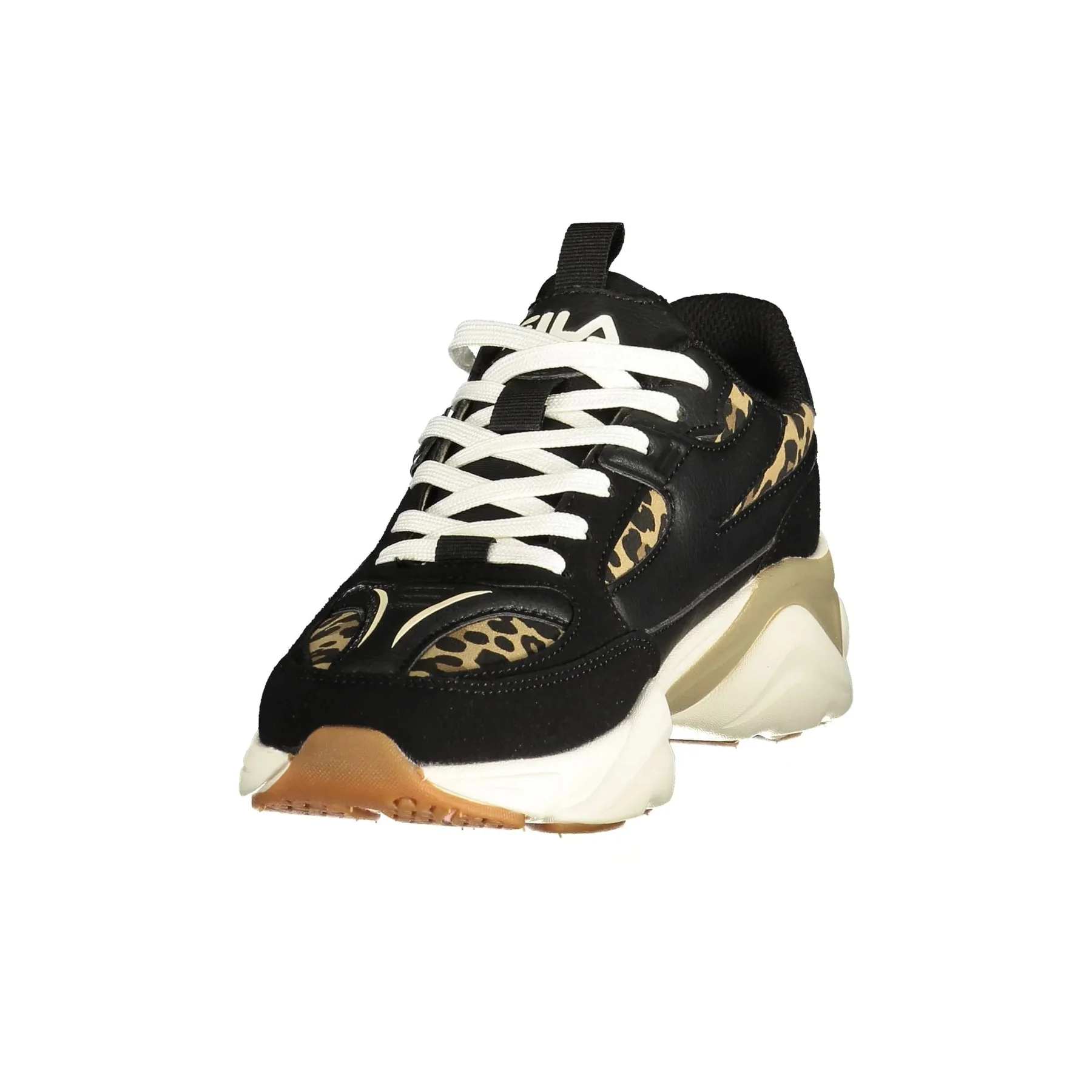 Fila Sneakers Donna Nere Dettagli a Contrasto Stampa Logo - vista 3