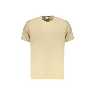 Calvin Klein T-Shirt Maniche Corte Uomo Beige con Ricamo