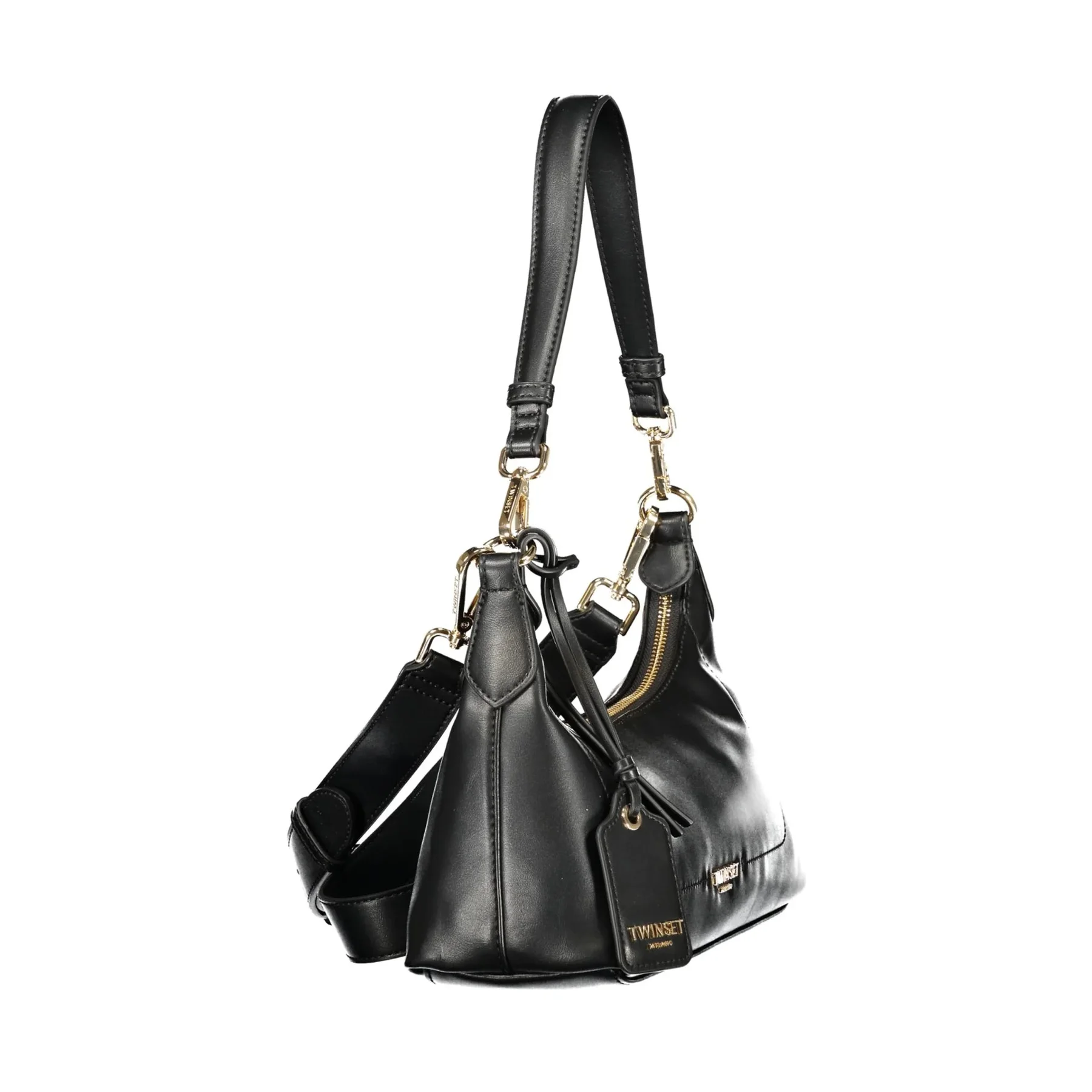 Twinset Borsa a Tracolla Donna Nera con Logo - vista 3