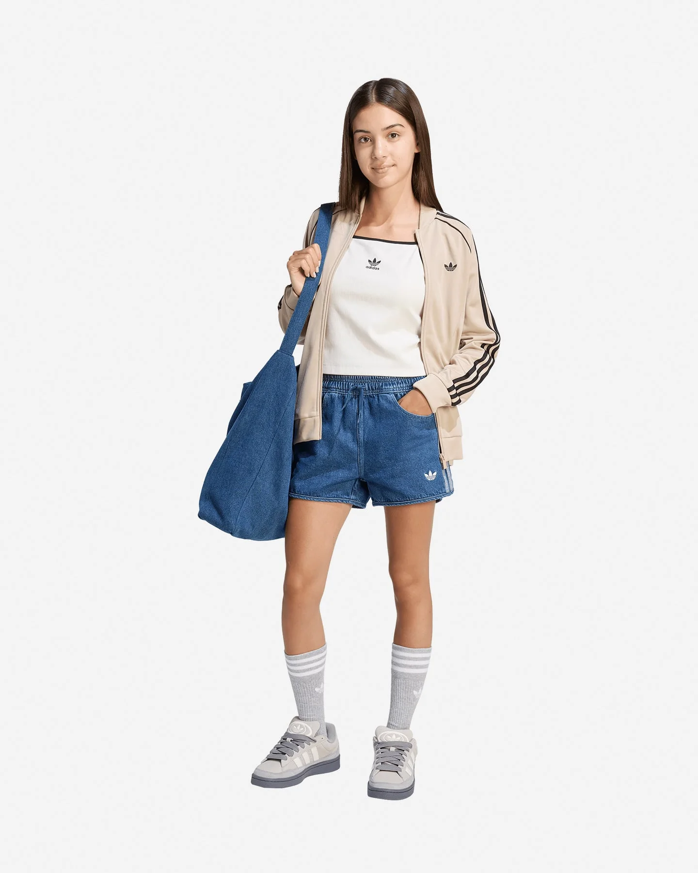 Adidas 3stripes Jr - Pantaloncini - vista 4