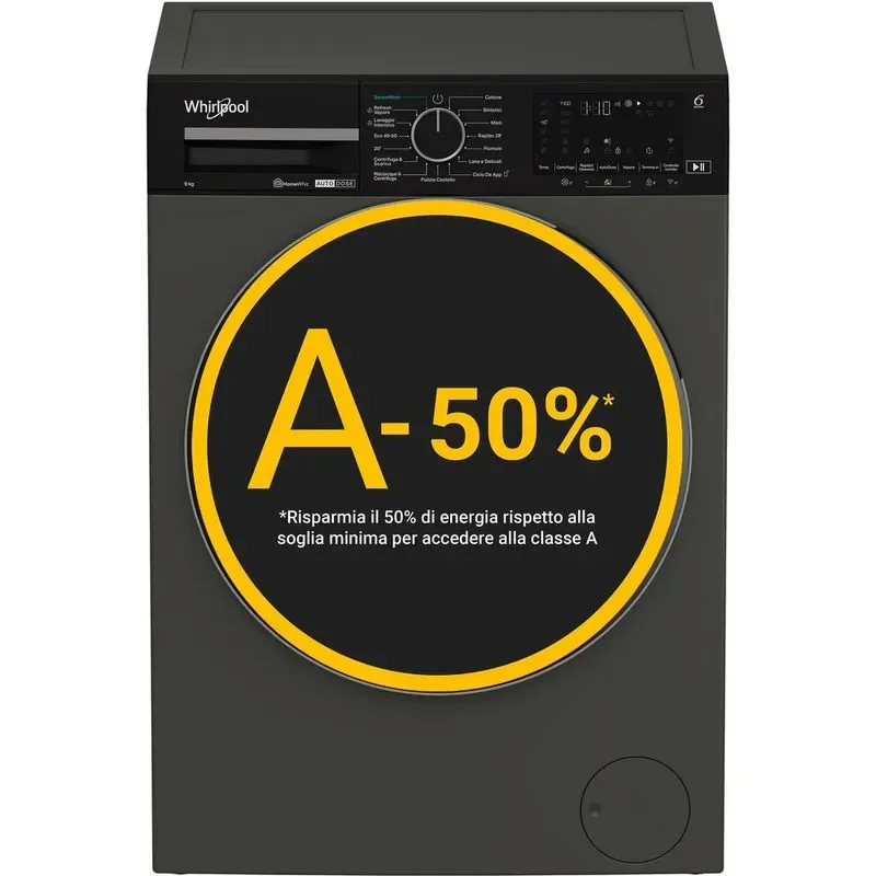 Lavatrice smart connessa Whirlpool 9 kg - WPM 911G ADS IT
