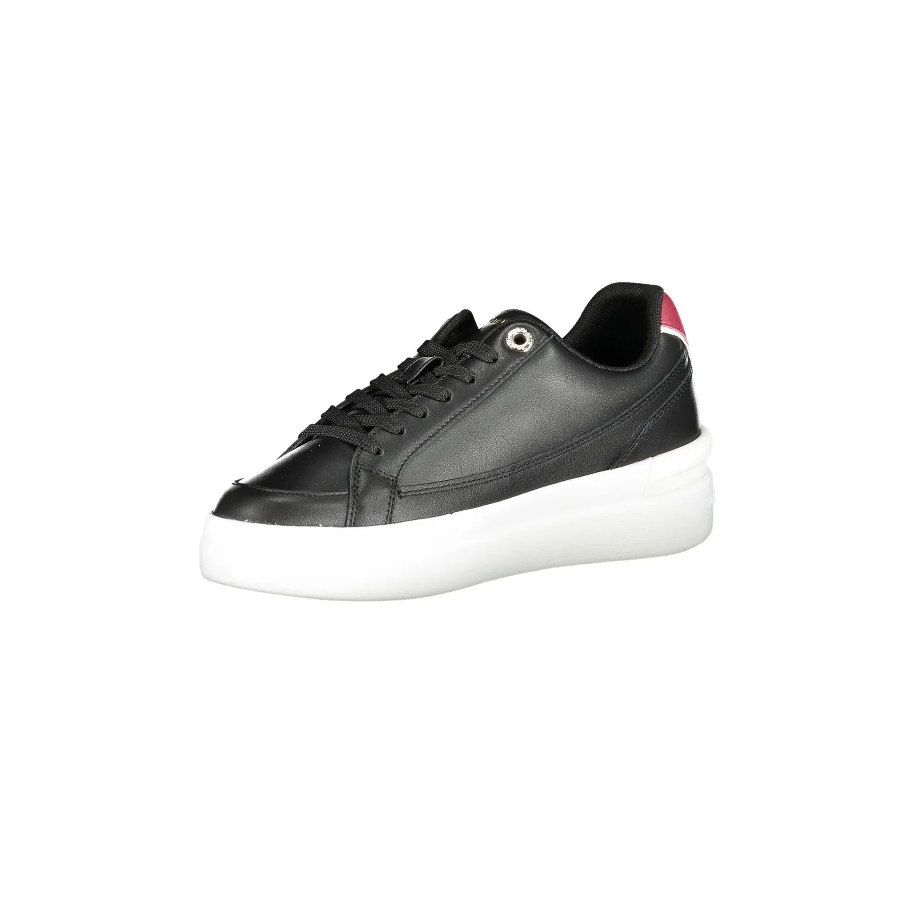 TOMMY HILFIGER Scarpe Sportive Donna Nere con Applicazione Logo - vista 3