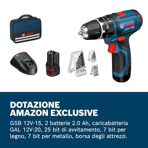 Trapano Avvitatore Bosch Professional GSB 12V-15 - vista 8