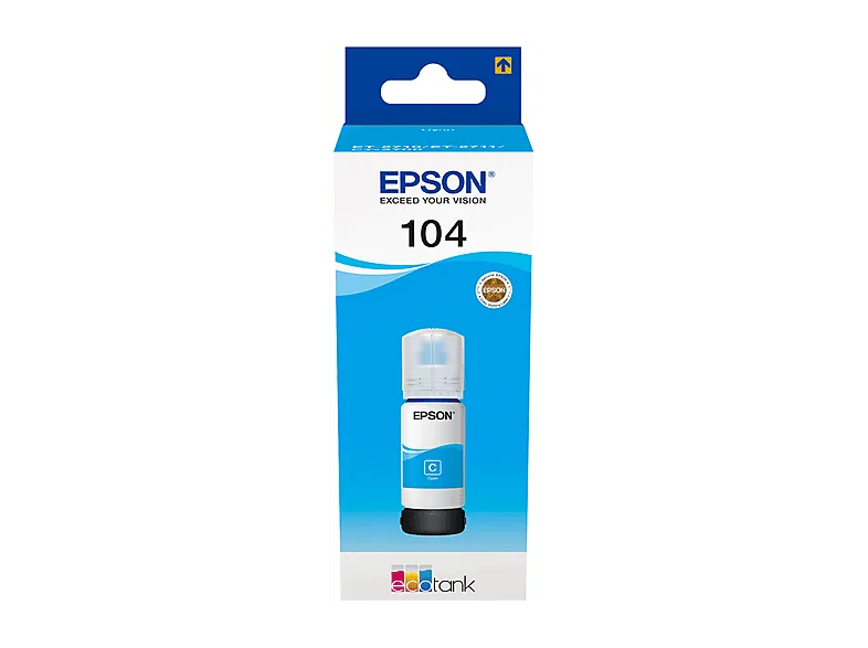 Flacone di inchiostro EPSON Ecotank 104 Ciano