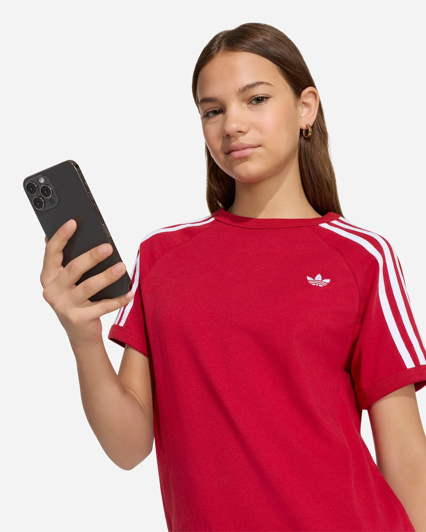 Adidas 3stripes Jr - T-shirt - vista 5
