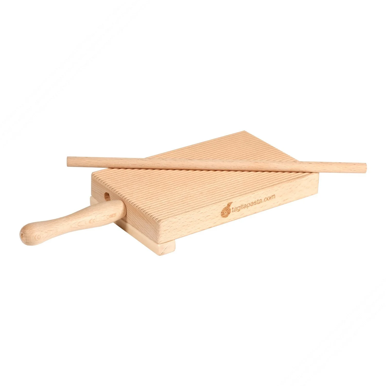 Tagliere in legno con fermo riga per garganelli e gnocchi