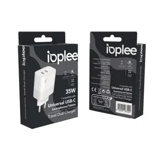 Caricatore da Rete Doppia porta USB-C 35W IOPLEE