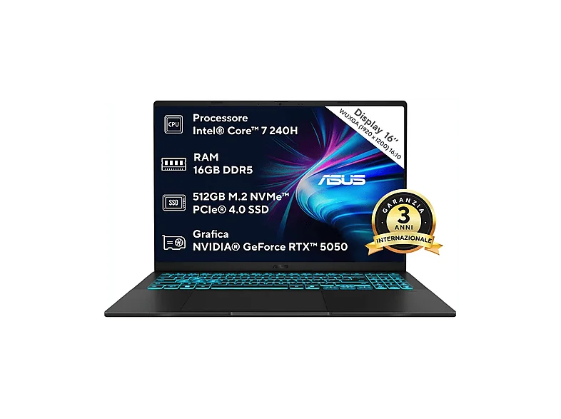 ASUS V16 V3607 Notebook Gaming