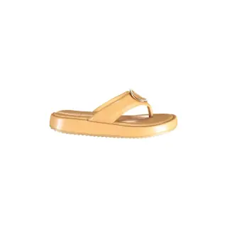 Sandali Donna Beige con Logo