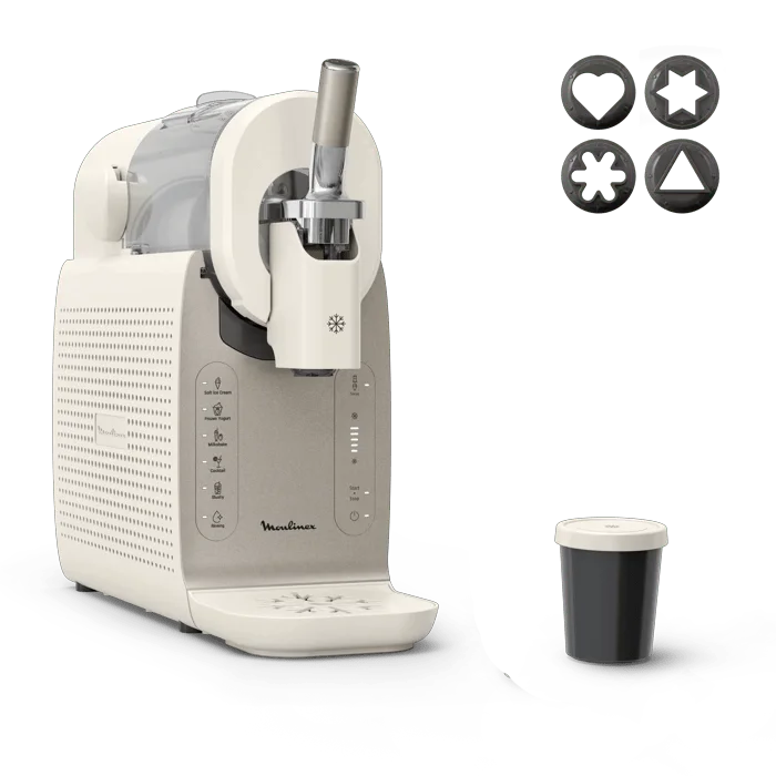 Moulinex Freezi Gelatiera e Macchina per Bevande Ghiacciate 16-in-1
