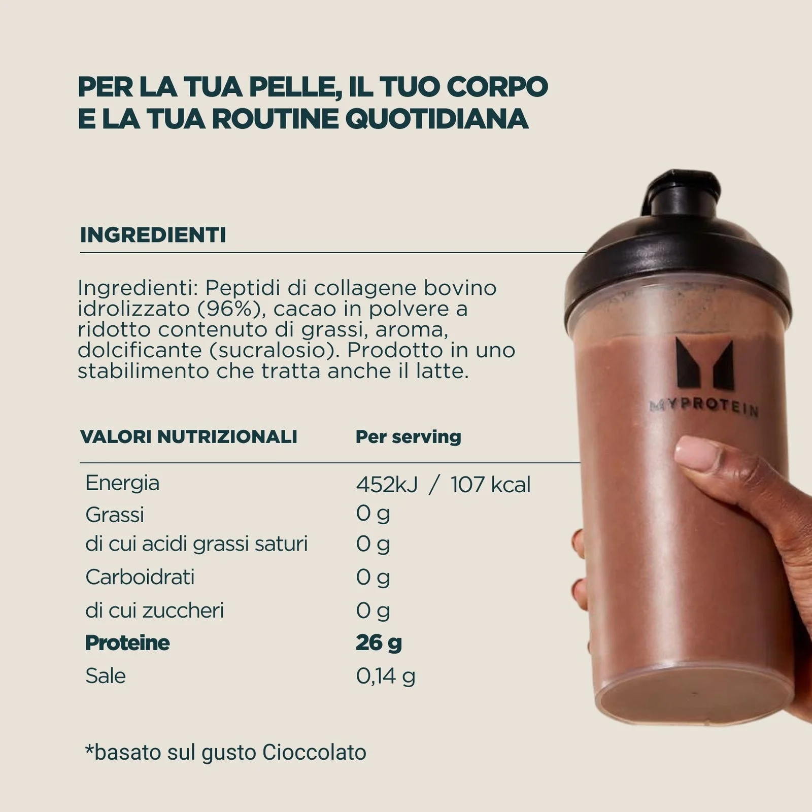 Polvere di proteine del collagene - vista 3